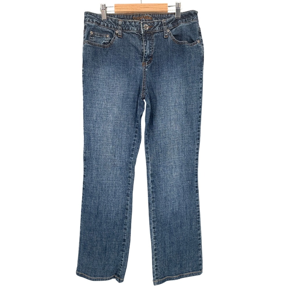 St. John's Bay Women's Size 8 Boot Cut Jeans Medium‎ Wash Stretch Denim Jeans